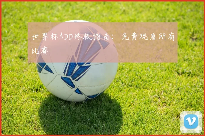 世界杯App终极指南：免费观看所有比赛