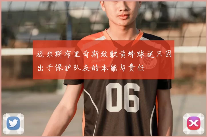 迈尔斯布里奇斯致歉黄蜂球迷只因出于保护队友的本能与责任